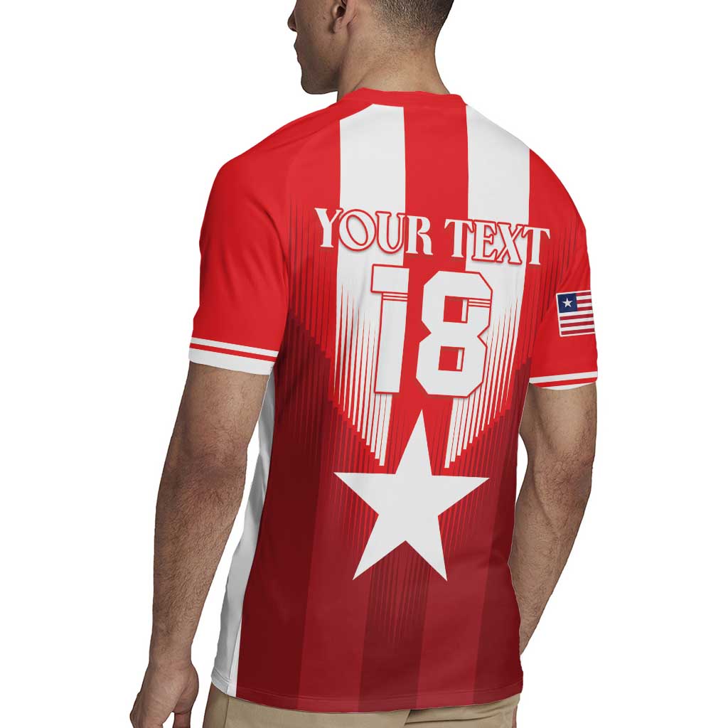 Custom Liberia Football Rugby Jersey Lone Stars Go Champion