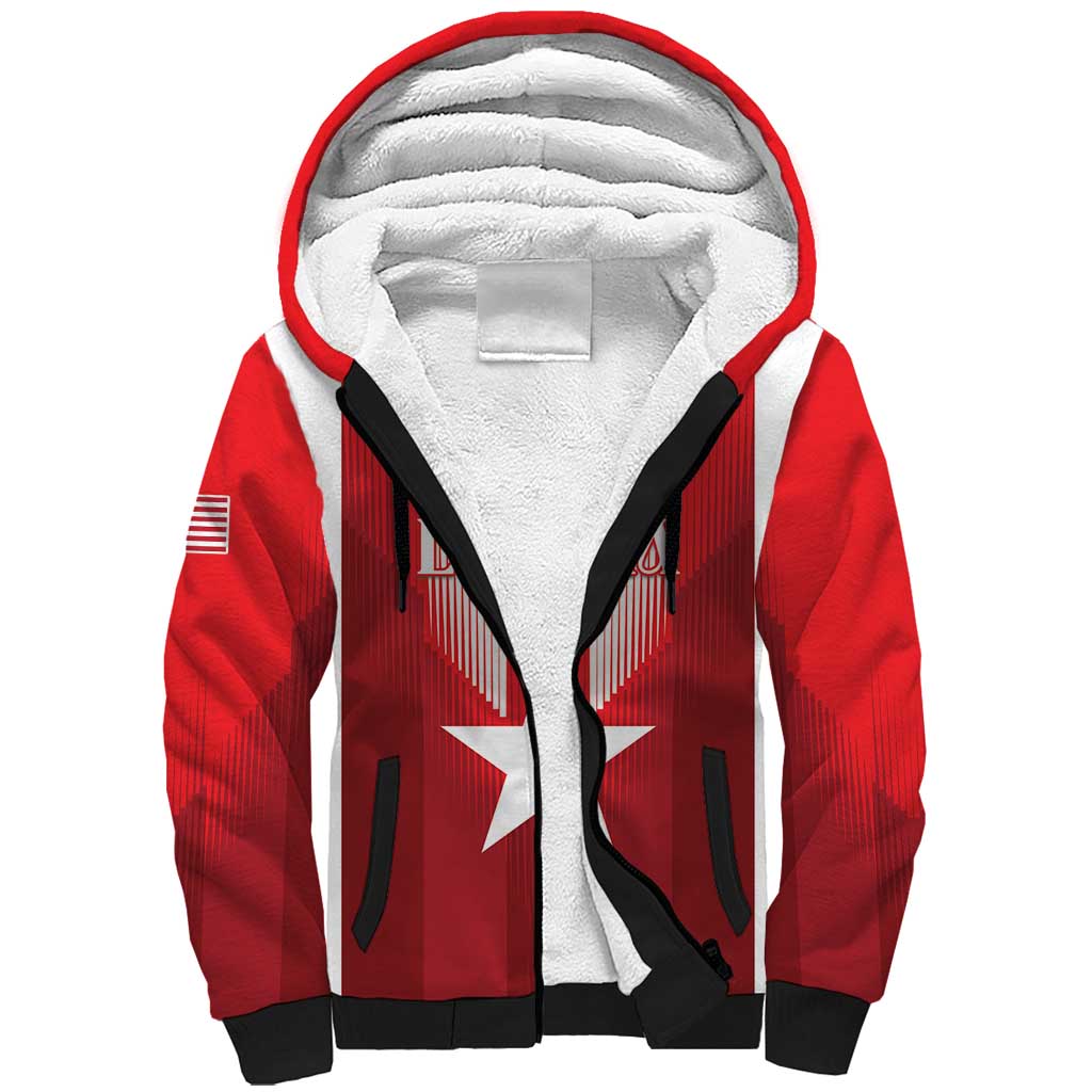 Custom Liberia Football Sherpa Hoodie Lone Stars Go Champion