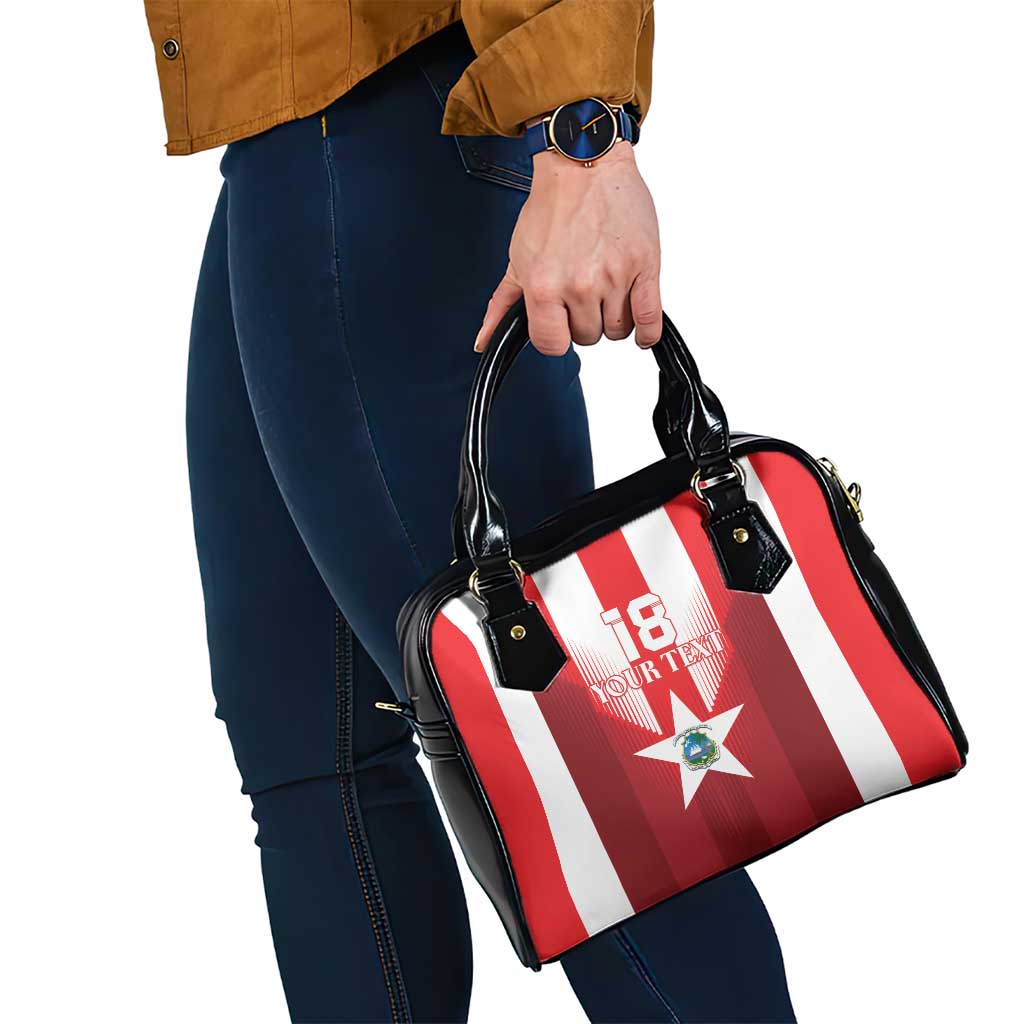 Custom Liberia Football Shoulder Handbag Lone Stars Go Champion
