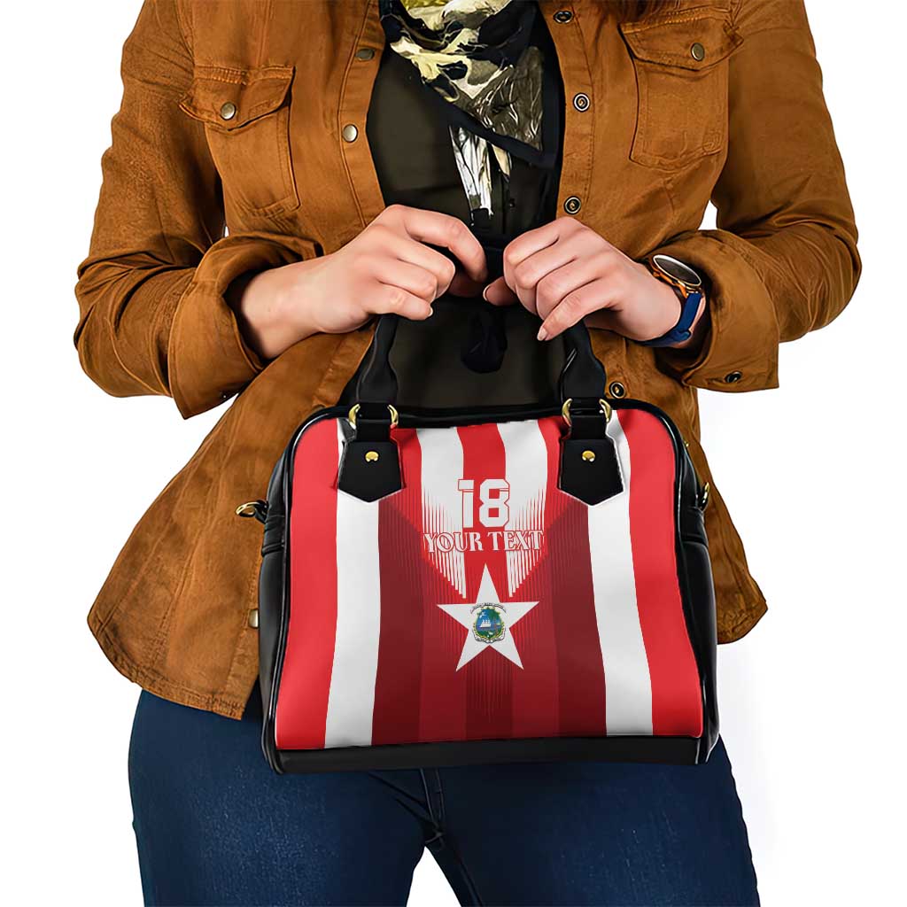 Custom Liberia Football Shoulder Handbag Lone Stars Go Champion