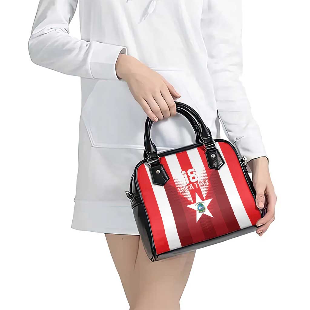 Custom Liberia Football Shoulder Handbag Lone Stars Go Champion