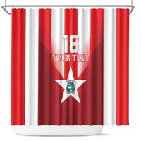 Custom Liberia Football Shower Curtain Lone Stars Go Champion