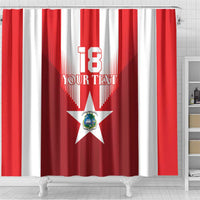 Custom Liberia Football Shower Curtain Lone Stars Go Champion