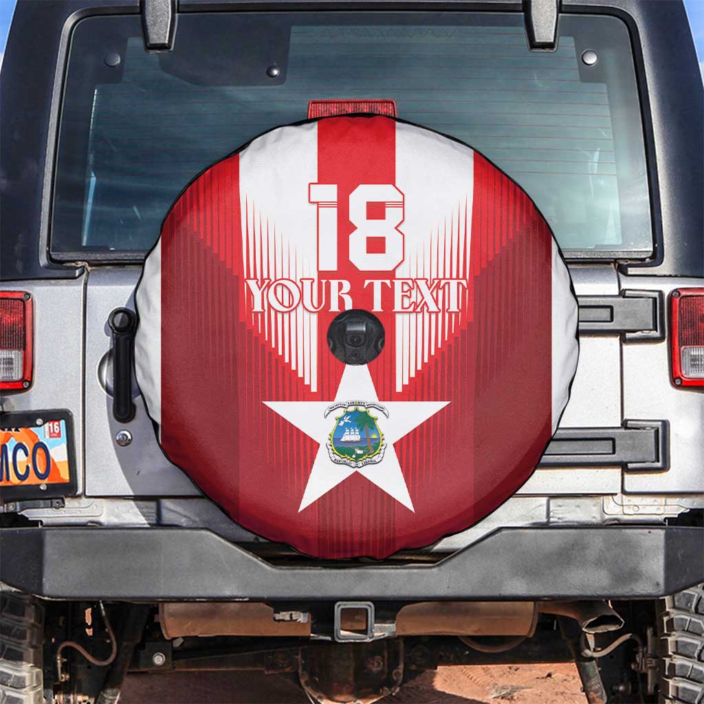 Custom Liberia Football Spare Tire Cover Lone Stars Go Champion