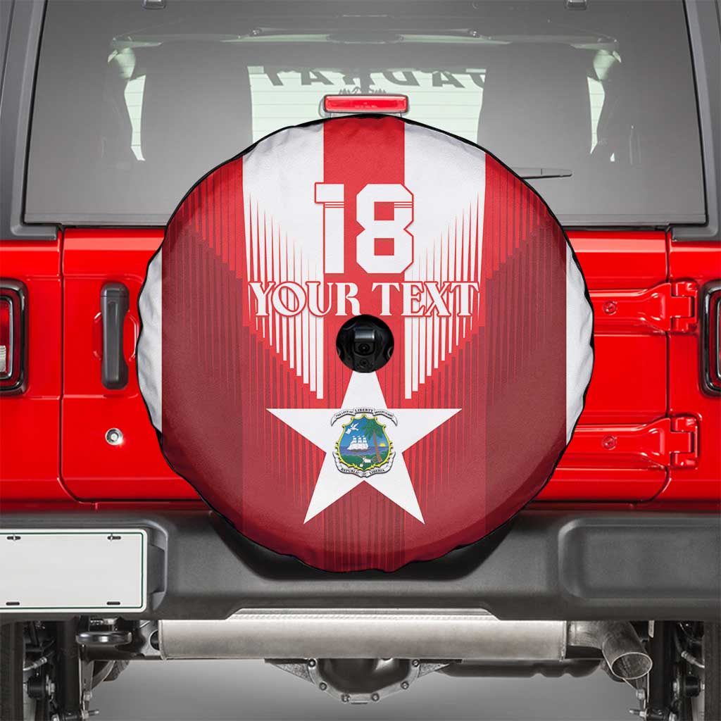 Custom Liberia Football Spare Tire Cover Lone Stars Go Champion