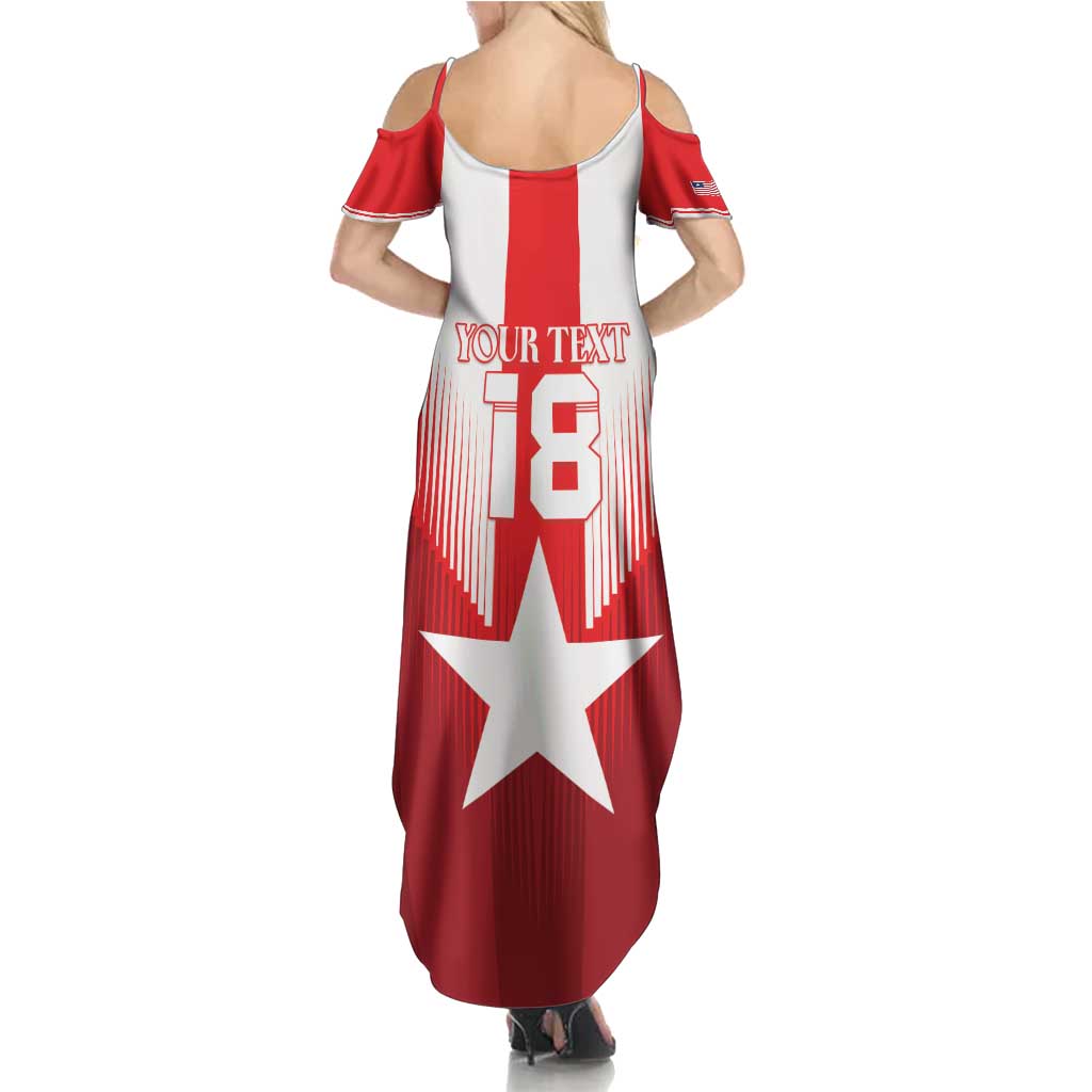 Custom Liberia Football Summer Maxi Dress Lone Stars Go Champion