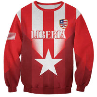 Custom Liberia Football Sweatshirt Lone Stars Go Champion