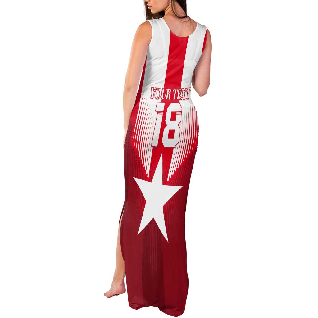 Custom Liberia Football Tank Maxi Dress Lone Stars Go Champion
