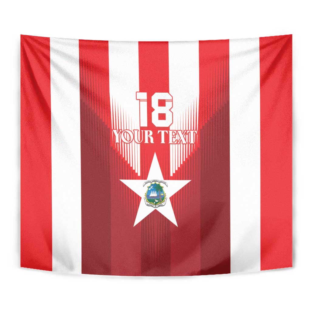 Custom Liberia Football Tapestry Lone Stars Go Champion