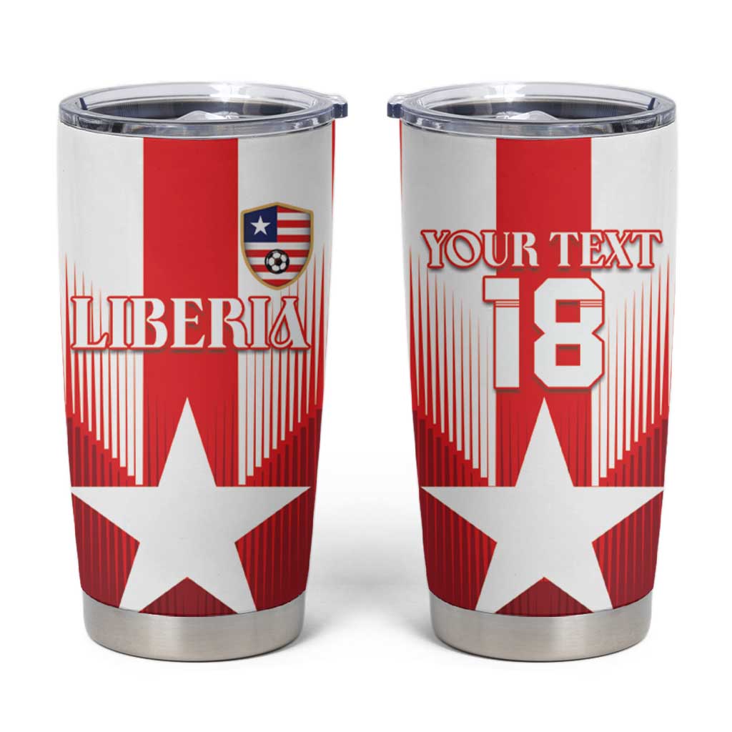 Custom Liberia Football Tumbler Cup Lone Stars Go Champion