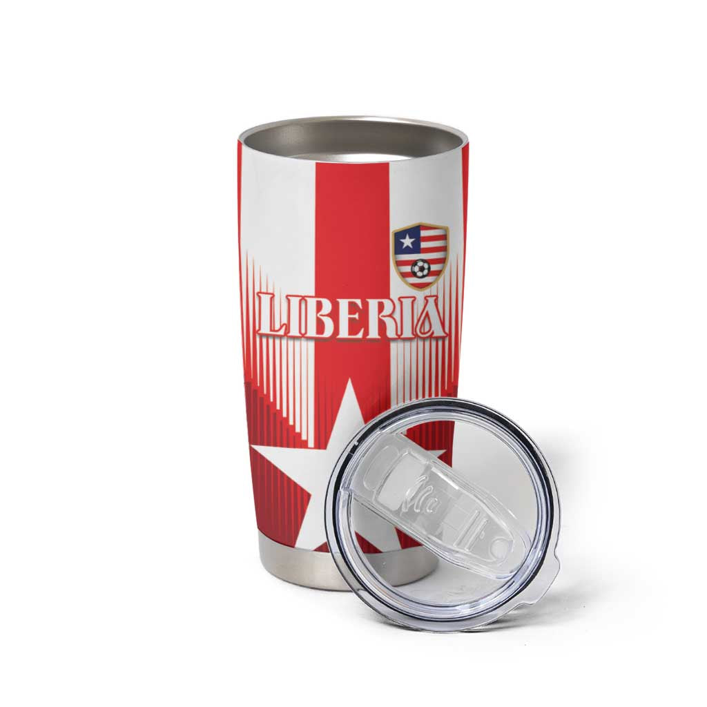 Custom Liberia Football Tumbler Cup Lone Stars Go Champion