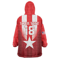 Custom Liberia Football Wearable Blanket Hoodie Lone Stars Go Champion