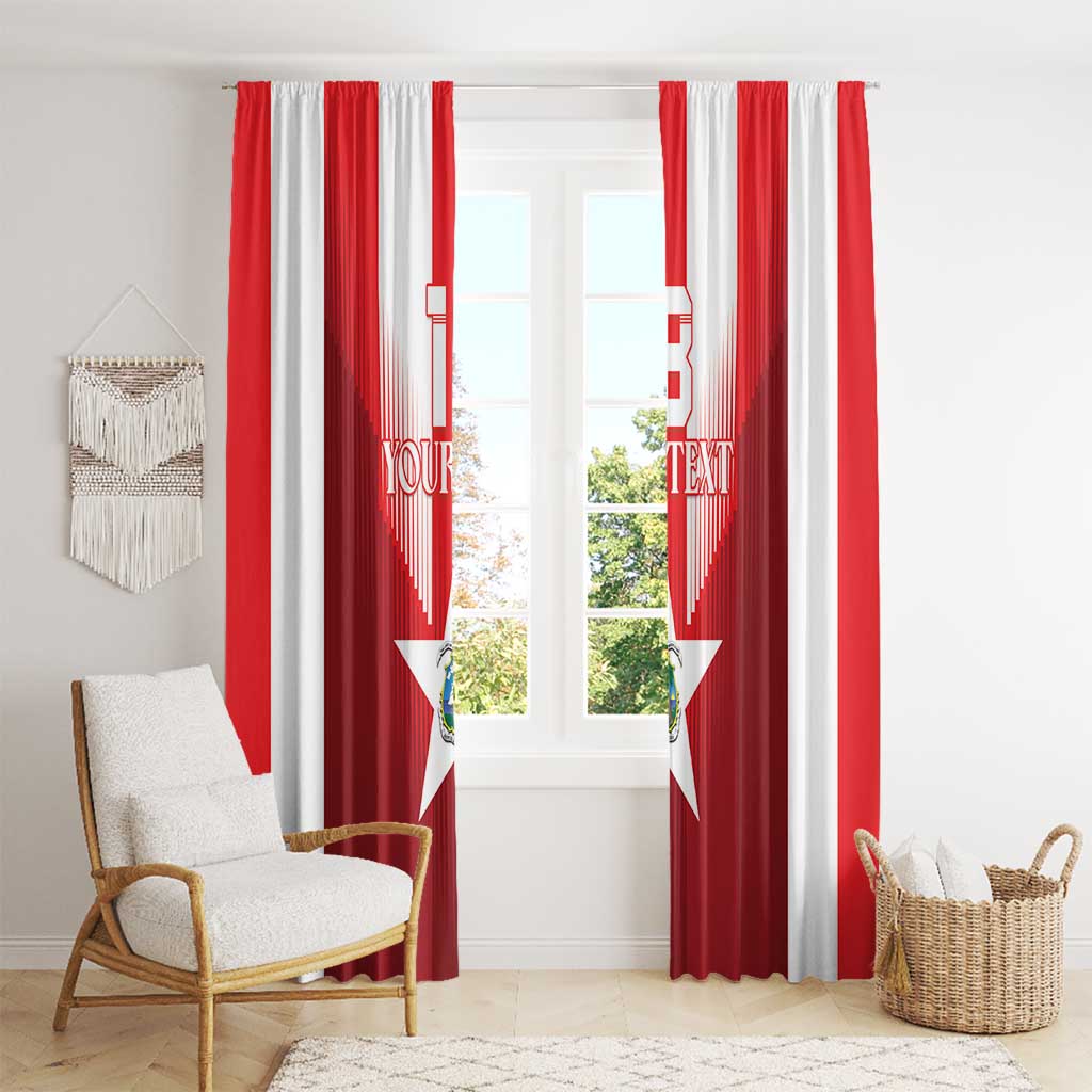 Custom Liberia Football Window Curtain Lone Stars Go Champion
