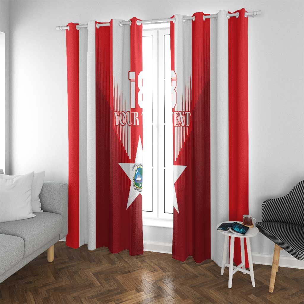 Custom Liberia Football Window Curtain Lone Stars Go Champion