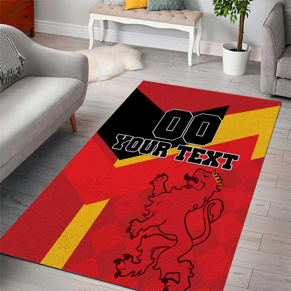 Custom Spain Football Area Rug La Roja Go Champion - Wonder Print Shop