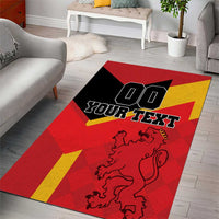 Custom Spain Football Area Rug La Roja Go Champion - Wonder Print Shop