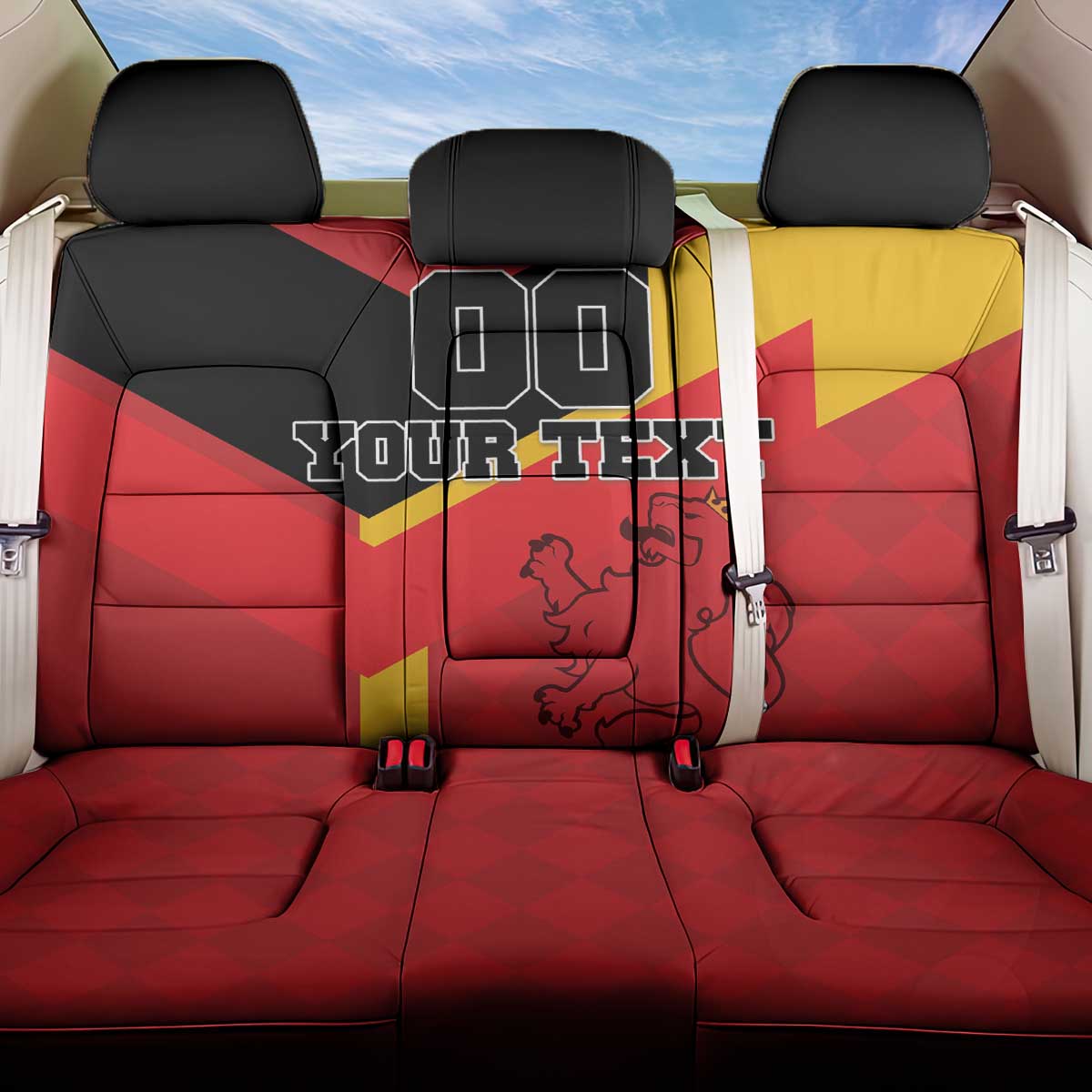 Custom Spain Football Back Car Seat Cover La Roja Go Champion - Wonder Print Shop