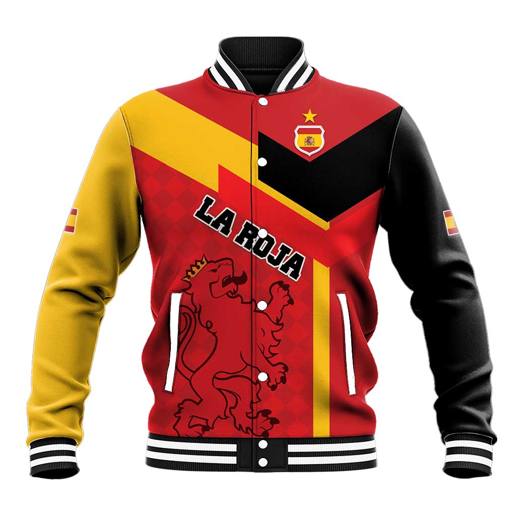 Custom Spain Football Baseball Jacket La Roja Go Champion - Wonder Print Shop