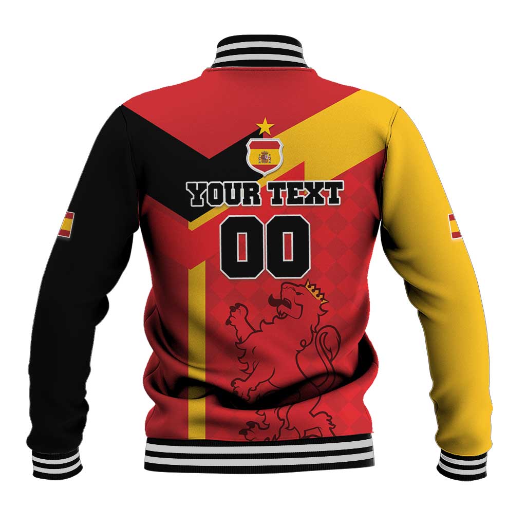 Custom Spain Football Baseball Jacket La Roja Go Champion - Wonder Print Shop