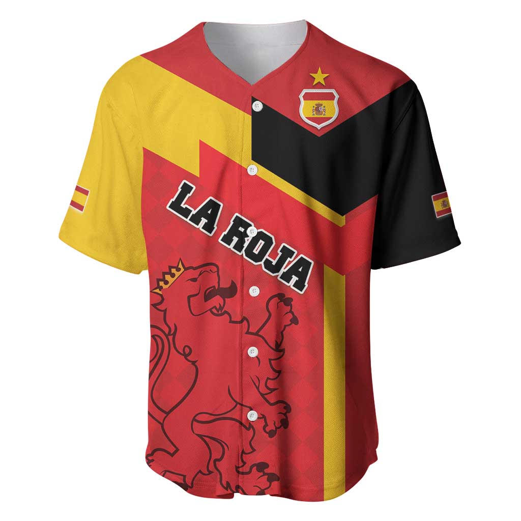 Custom Spain Football Baseball Jersey La Roja Go Champion - Wonder Print Shop