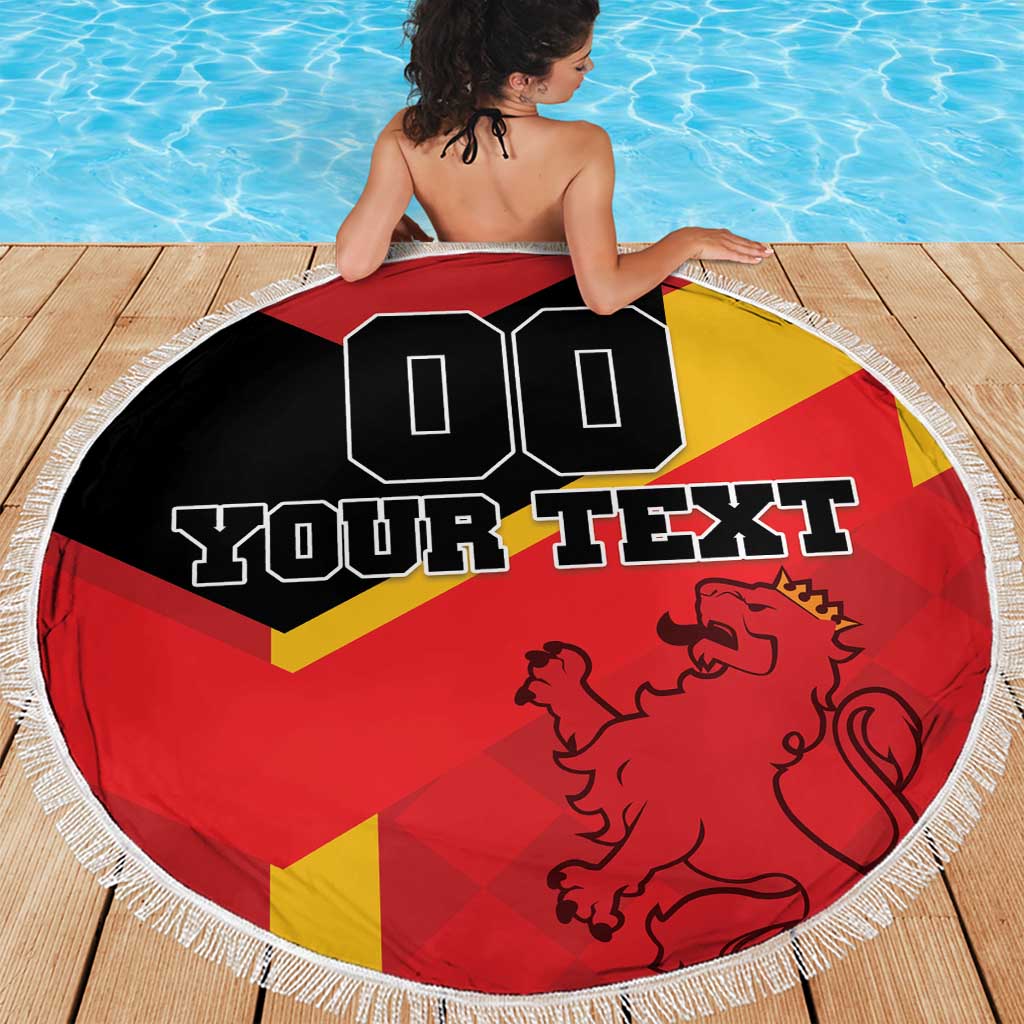 Custom Spain Football Beach Blanket La Roja Go Champion - Wonder Print Shop