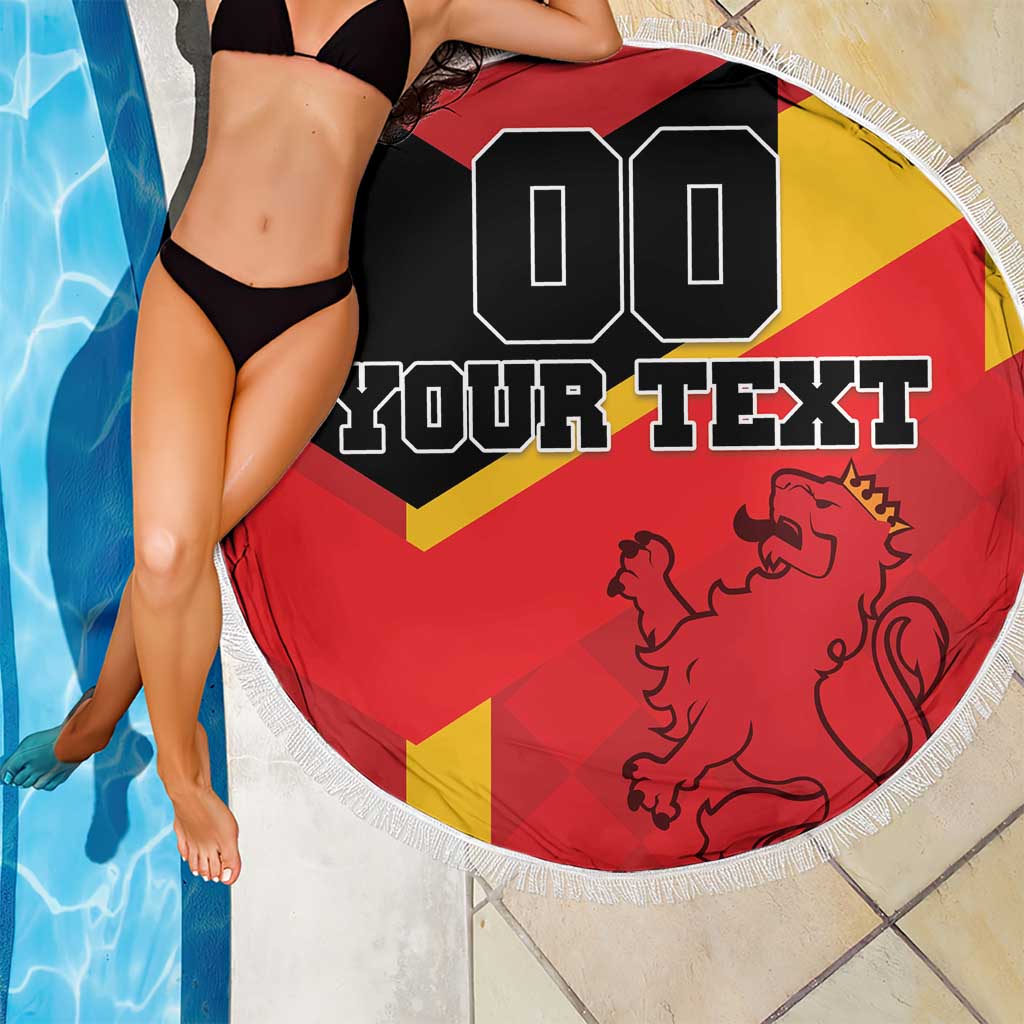 Custom Spain Football Beach Blanket La Roja Go Champion - Wonder Print Shop