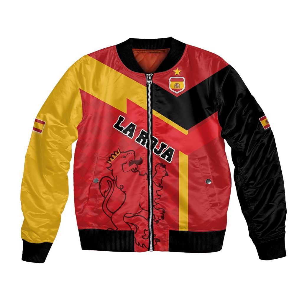 Custom Spain Football Bomber Jacket La Roja Go Champion - Wonder Print Shop