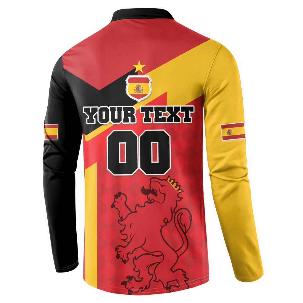 Custom Spain Football Button Sweatshirt La Roja Go Champion - Wonder Print Shop