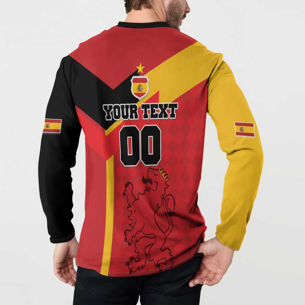 Custom Spain Football Button Sweatshirt La Roja Go Champion - Wonder Print Shop