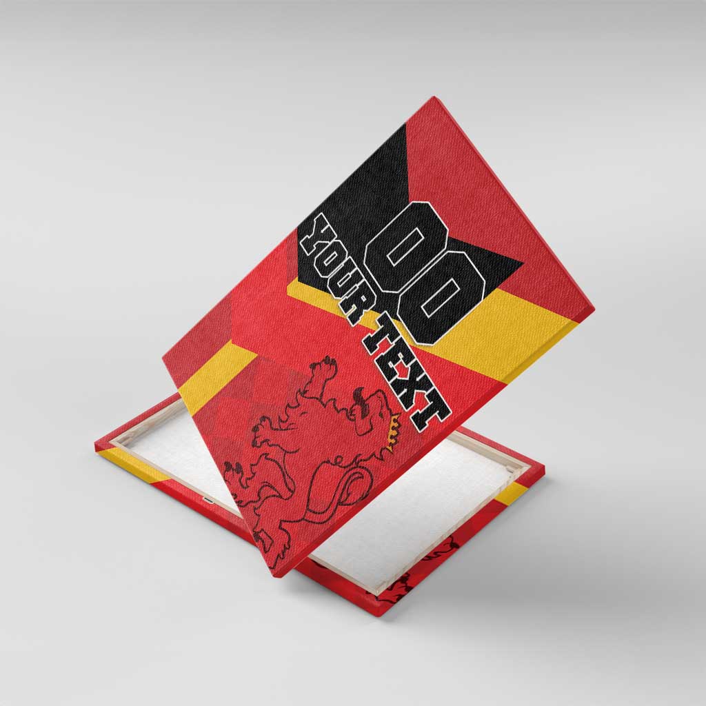 Custom Spain Football Canvas Wall Art La Roja Go Champion - Wonder Print Shop