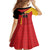 Custom Spain Football Family Matching Long Sleeve Bodycon Dress and Hawaiian Shirt La Roja Go Champion - Wonder Print Shop