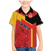 Custom Spain Football Family Matching Mermaid Dress and Hawaiian Shirt La Roja Go Champion - Wonder Print Shop