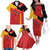 Custom Spain Football Family Matching Off The Shoulder Long Sleeve Dress and Hawaiian Shirt La Roja Go Champion - Wonder Print Shop