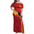 Custom Spain Football Family Matching Off Shoulder Maxi Dress and Hawaiian Shirt La Roja Go Champion - Wonder Print Shop