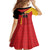 Custom Spain Football Family Matching Short Sleeve Bodycon Dress and Hawaiian Shirt La Roja Go Champion - Wonder Print Shop