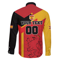 Custom Spain Football Family Matching Short Sleeve Bodycon Dress and Hawaiian Shirt La Roja Go Champion - Wonder Print Shop