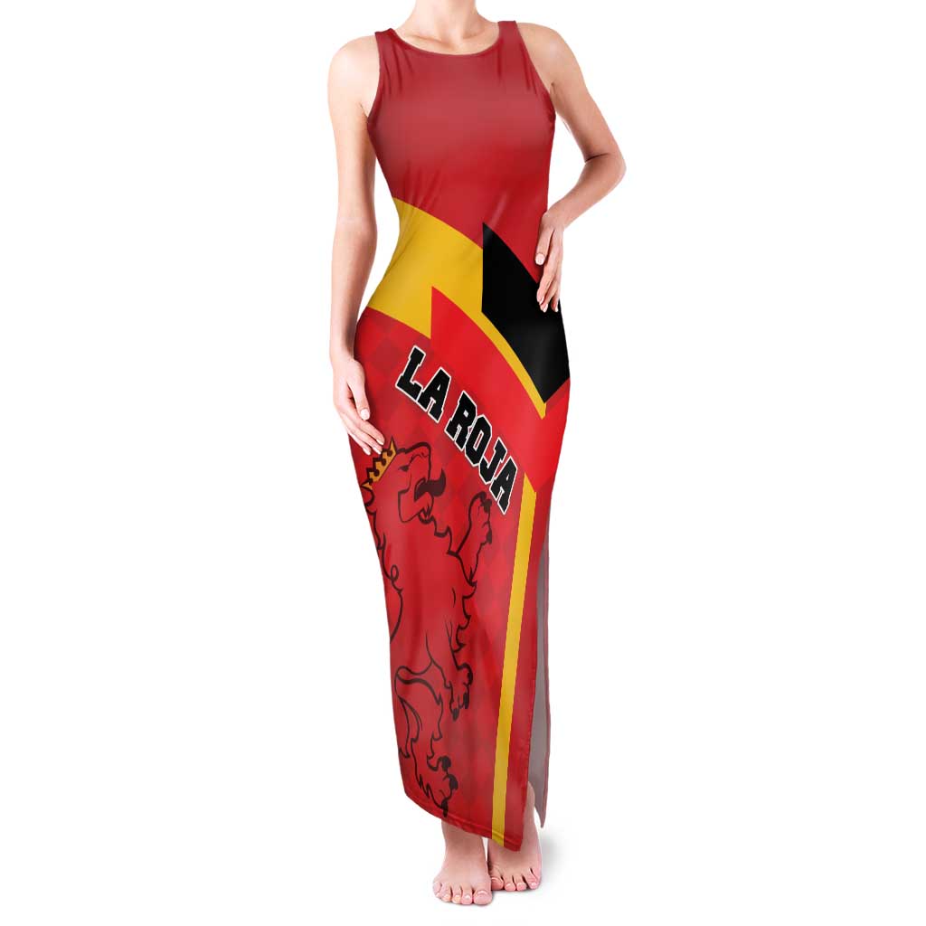 Custom Spain Football Family Matching Tank Maxi Dress and Hawaiian Shirt La Roja Go Champion - Wonder Print Shop