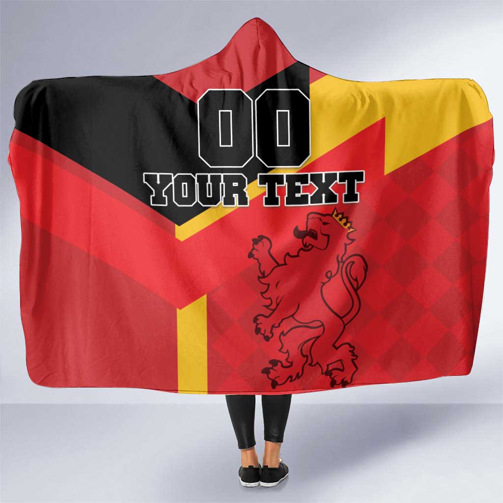 Custom Spain Football Hooded Blanket La Roja Go Champoin