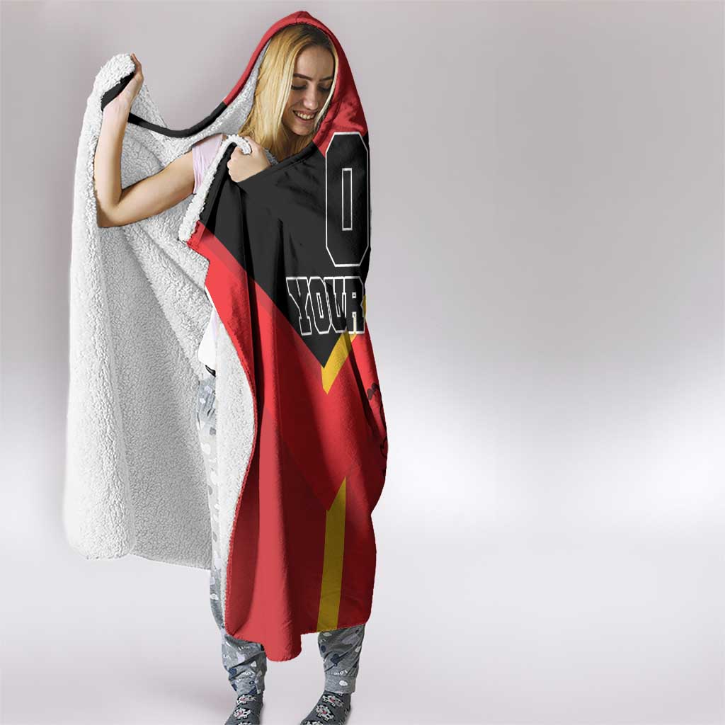Custom Spain Football Hooded Blanket La Roja Go Champoin