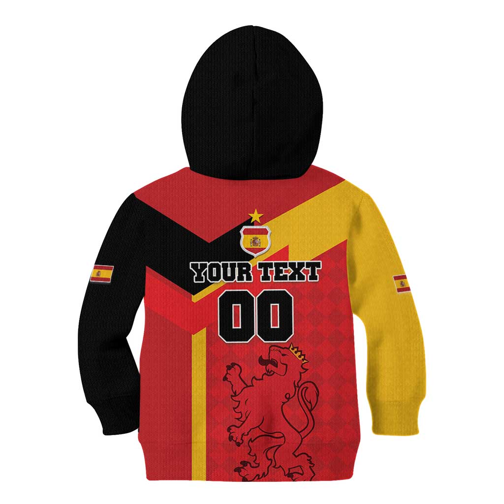 Custom Spain Football Kid Hoodie La Roja Go Champion - Wonder Print Shop