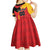 Custom Spain Football Kid Short Sleeve Dress La Roja Go Champion - Wonder Print Shop
