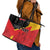 Custom Spain Football Leather Tote Bag La Roja Go Champion - Wonder Print Shop