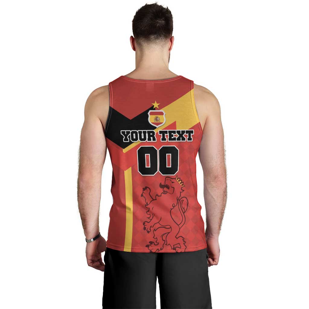 Custom Spain Football Men Tank Top La Roja Go Champion - Wonder Print Shop