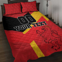 Custom Spain Football Quilt Bed Set La Roja Go Champion - Wonder Print Shop