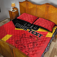 Custom Spain Football Quilt Bed Set La Roja Go Champion - Wonder Print Shop