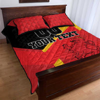 Custom Spain Football Quilt Bed Set La Roja Go Champion - Wonder Print Shop