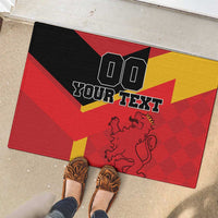 Custom Spain Football Rubber Doormat La Roja Go Champion - Wonder Print Shop