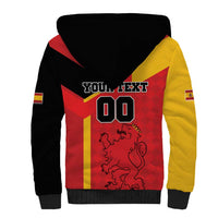 Custom Spain Football Sherpa Hoodie La Roja Go Champion - Wonder Print Shop