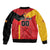 Custom Spain Football Sleeve Zip Bomber Jacket La Roja Go Champion - Wonder Print Shop
