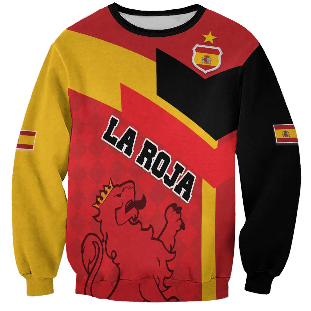 Custom Spain Football Sweatshirt La Roja Go Champion - Wonder Print Shop
